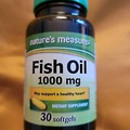 "Nature's Measure" Fish Oil - 1000 mg Dietary Supplements  - 30 Softgel