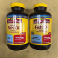 2 New Nature Made, 1 Burp-Less Fish Oil and 1 Fish Oil - 200 and 250 Softgels