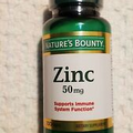 Nature’s Bounty Zinc 50mg Caplets 100 Count Immune Support Exp 08/2024