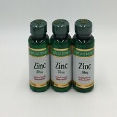 Nature's Bounty Zinc 50 mg Caplets Supports Immune 100ct each Exp: 10/2024 Lot/3