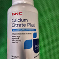 GNC Calcium Citrate Plus Magnesium & Vitamin D-3 , 180 Caplets exp-7/2025