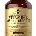 Solgar Vitamin E 268 MG (400 IU) (d-Alpha Tocopherol & Mixed Tocopherols), 100 S