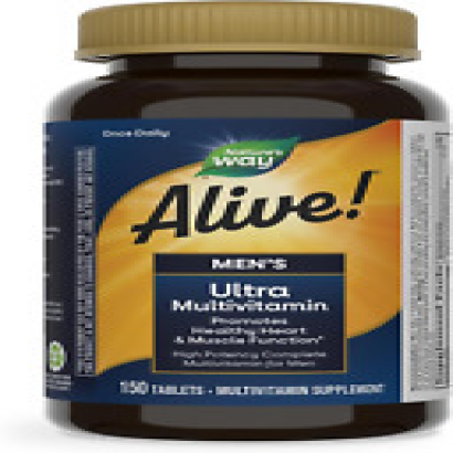 Nature's Way Alive! Men's Daily Ultra Multivitamin, Healthy Heart & Muscle 150ct