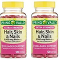 Spring Valley Extra Strength Hair Skin and Nails 2 Pack 240 Softgels Total