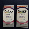 Lot Of TWO Centrum Minis Women 50+ (160 Tablets Each$ EXP: 04/24 Multivitamin