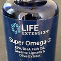 Omega 3 Super Life Extension EPA DHA Fish Oil Sesame Lignans Olive Extract New