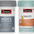 Swisse Kids Multivitamin + Mens Multivitamin Both 60 Tablets Free Shipping