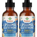 2000MG Liposomal Glutathione Liquid, 98% Absorption, 4.05 Fl Oz (Pack of 2)