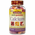 Calcium Adult Gummies with Vitamin D3 250 mg 80 Gummies By Nature Made
