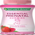 Nature's Bounty Essential Prenatal Gummies, Folic Acid Iodine, Omega 3 DHA, 50ct