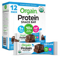 Orgain Organic Plant Based Protein Bar, Chocolate Brownie - 10g of Protein,...