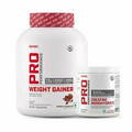 GNC Pro Performance Weight Gainer 3 kg Double Chocolate and Pro 250g Creatine