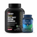 GNC AMP Gold Whey 2Kg Delicious Strawberry & Get GNC Triple Strength Fish Oil
