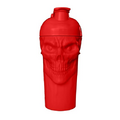 JNX SPORTS The Curse! Skull Shaker Bottle, 24-Ounce, Red Limited Edition, Supplement Mixer with Classic Loop Top
