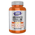 NOW FOODS Arginine & Citrulline 500 mg / 250 mg - 120 Veg Capsules