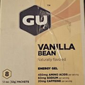 GU Vanilla Bean Energy Gel - Eight 1.1 Oz Packets