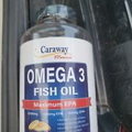 OMEGA 3 Fish Oil Burpless Capsules EPA DHA 2000mg 180 Count By CARAWAY VITAMINS