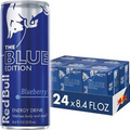 Red Bull Blue Edition Blueberry Energy Drink, 8.4 Fl Oz, 24 Cans