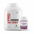 GNC 2Kg 100% Whey Protein Vanilla Cream Flavour & Get GNC L-Arginine 90 Tablets