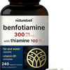 Naturebell Benfotiamine 300Mg with Thiamine 100Mg per Serving | 240 Veggie Capsu