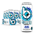 BANG Energy Drink 0 Calories, Sugar Free,  Blue Razz, 16 Fl Oz Cans 12 Pack
