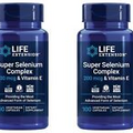2 x Life Extension Super Selenium Complex 200 mcg & Vitamin E Thyroid    11-2025