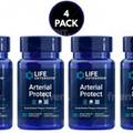 Life Extension Arterial Protect-Gotu kola & Pycnogenol -30 Veggie Caps. 4-Pack