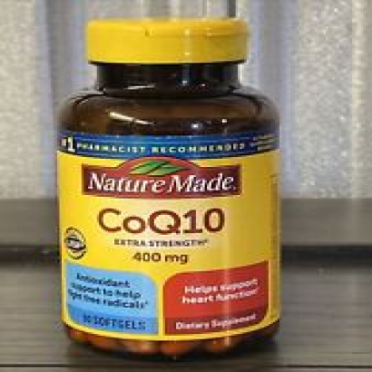 Nature Made CoQ10 400mg 90 Softgels Extra Strength Exp. 8/2026