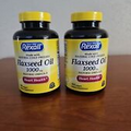 Rexall Flaxseed Oil 1000 mg  Heart Health Softgels 100 Count NEW/SEALED Exp 8/25