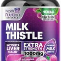 Milk Thistle Supplement for Liver Detox and Cleanse 1000mg, Milk Thistle Extract