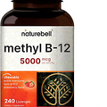 NatureBell Ultra Strength Vitamin B12 Methylcobalamin 5000mcg, 240 Chew Lozenges