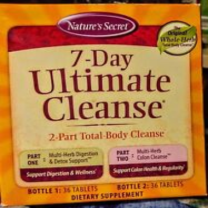 Nature's Secret Ultimate Cleanse 2 Part Total Body Program Digestion Detox Colon