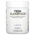 2 X Codeage, Teen Clearface Vitamins, All Skin Types, 60 Capsules