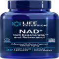 Life Extension Optimized NAD+ Cell Regenerator and Resveratrol Elite (30 Caps)