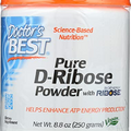 Doctors Best Best D-Ribose Powder with BioEnergy Ribose, Non-GMO, Vegan, 250 Grams (Pack of 1)