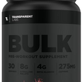 Transparent Labs Bulk Black Pre Workout - Clinically Dosed, Sugar Free Preworkout for Men and Women with Beta Alanine Powder, Citrulline Malate, & Caffeine Powder- 30 Servings, Black Cherry