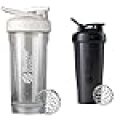 BlenderBottle Strada Shaker Cup Perfect for Protein Shakes and Pre Workout, 28-Ounce, White & Classic Shaker Bottle Perfect for Protein Shakes and Pre Workout, 28-Ounce, Black