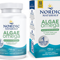 Algae Omega - 120 Soft Gels - 715 Mg Omega-3 - Certified Vegan Algae Oil - Plant