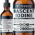 Nascent Iodine Supplement 400 Servings,Vegan 2800 mcg,Thyroid Health Energy 2 oz