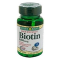 100 Vitamins Biotin 1000 mcg Nature's Bounty High Potency Carbohydrate Protein