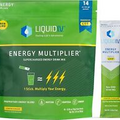 Liquid I.V. Hydration + Energy Multiplier Drink Mix, Lemon Ginger, 14 Sticks