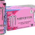 (15 Pack) Monster Energy Ultra Fantasy Ruby Red Grapefruit, Zero Sugar, 16 Fl Oz