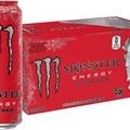 (15 Pack) Monster Ultra Red Crisp Berry Energy Drink, Zero Sugar, 16 Fl Oz