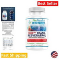 Pure Trans-Resveratrol Capsules - 1000mg for Healthy Aging & Immune Support