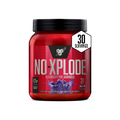 BSN N.O.-XPLODE Pre Workout Powder, Energy Supplement for Men and Women with Creatine and Beta-Alanine, Flavor: Grape, 30 Servings