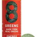 8Greens Daily Greens Energy Effervescent Tablets - Natural Energy Boost, Pre-Workout, No Crash, Greens Powder, Made with Guarana & Yerba Mate, Vitamin B12 - Peach Flavor, 10 Tablets