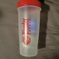 New Tags Blender Bottle Red Lid Shaker Ball Protein Powder Mixer Plastic