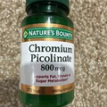 Nature's Bounty Chromium Picolinate. 800mcg. 50 Tab. Supports Sugar Metabolism