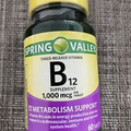 B12 Vitamin Spring Valley Supplements  1,000 mcg Per Tablet ~ 60 Tablets 10/2025