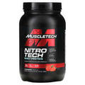 2 X Muscletech, Nitro-Tech, Whey Isolate + Lean Musclebuilder, Strawberry, 2 lbs